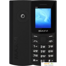 Кнопочный телефон Maxvi C40 (черный)