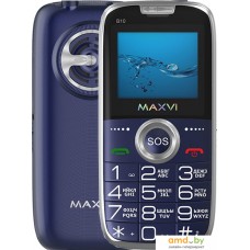 Кнопочный телефон Maxvi B10 (синий)