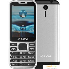 Мобильный телефон Maxvi X10 (серебристый)