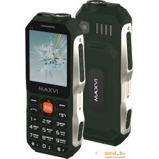 Кнопочный телефон Maxvi T1 (зеленый)