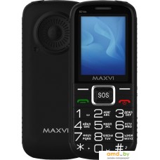 Кнопочный телефон Maxvi B21ds (черный)