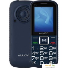 Кнопочный телефон Maxvi B21ds (синий)