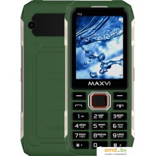 Кнопочный телефон Maxvi T12 (зеленый)