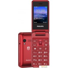 Кнопочный телефон Philips Xenium E2601 (красный)