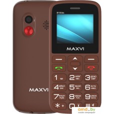 Кнопочный телефон Maxvi B100ds (коричневый)