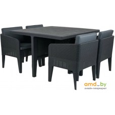 Обеденная группа Keter Columbia 5pcs Dining Set (графит)