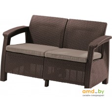 Садовый диван Keter Corfu Love Seat (коричневый)