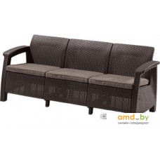 Садовый диван Keter Corfu Love Seat Max (коричневый)