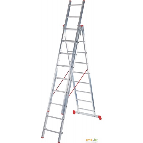 Алюминиевая складная лестница трансформер (стремянка четырехсекционная)