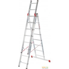 Лестница-стремянка Новая высота NV 323 трёхсекционная профессиональная 3x9 ступеней