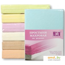 Постельное белье Альвитек Махровая на резинке 90x200x20 ПМР-Г-090 (голубой)