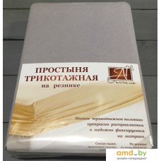 Постельное белье Альвитек Трикотажная на резинке 180x200x20 ПТР-СЕР-180(180) (серый)