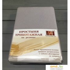 Постельное белье Альвитек Трикотажная на резинке 90x200x20 ПТР-СЕР-090 (серый)