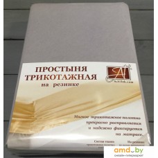 Постельное белье Альвитек Трикотажная на резинке 140x200x20 ПТР-СЕР-140 (серый)