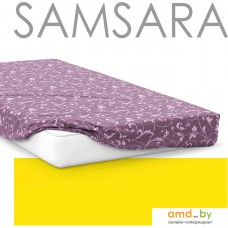 Постельное белье Samsara Завитки черника 90Пр-9 90x200