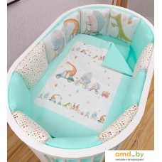 Постельное белье Amarobaby Happy Circus AB213017HC/19 (голубой)