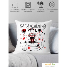 Декоративная подушка Print Style Багаж знаний 40x40plat9