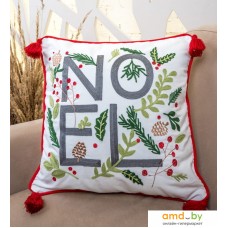 Чехол на подушку Arya Noel 45x45 (белый)