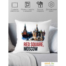 Декоративная подушка Print Style Красная площадь, Москва 40x40plat28