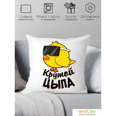 Декоративная подушка Print Style Крутой цыпа 40x40plat16