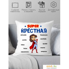 Декоративная подушка Print Style Супер крёстная 40x40hod15