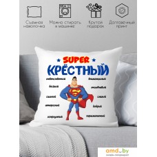 Декоративная подушка Print Style Супер крёстный 40x40hod14