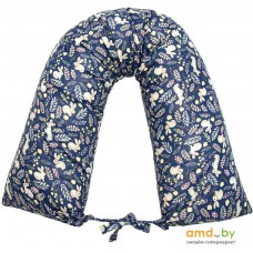 Подушка для беременных Amarobaby Зайчата AB214004Z/20 (синий)