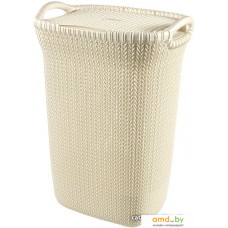 Корзина Keter Knit Laundry Hamper 57л (белый)