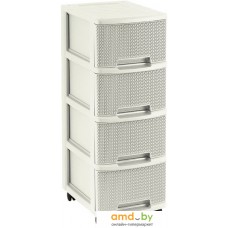 Комод Keter Drawer 4X10L Knit -STD (белый)