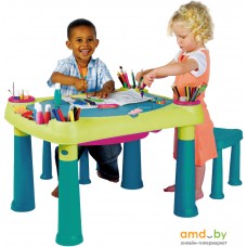 Детский стол Keter Creative Play Table + 2 stools [17184184]