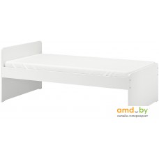 Кровать Ikea Слэкт 200x90 (белый) 192.277.58