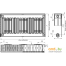 Стальной панельный радиатор Лидея ЛК 22-310 тип 22 300x1000. Фото №5