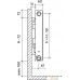 Стальной панельный радиатор Royal Thermo Ventil Compact VC11-500-600 (Bianco Traffico). Фото №2