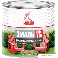 Эмаль Кубанские краски Наша ПФ-115 1.8 кг (спелая вишня)