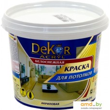 Краска Dekor ВД-АК-216 для потолков (белоснежный, 1.1 кг)