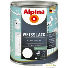 Эмаль Alpina Weisslack (шелковисто-матовая, 2.5 л)