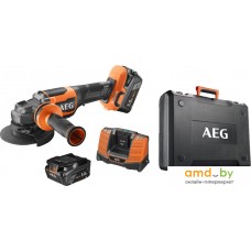 Угловая шлифмашина AEG Powertools BEWS 18-125BLPX2-502C 4935480858 (с 2-мя АКБ)