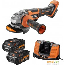 Угловая шлифмашина AEG Powertools BEWS 18-125BLPX-602C 4935464422 (с 2-мя АКБ, кейс)