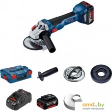 Угловая шлифмашина Bosch GWS 18V-10 Professional 06019J4004 (с 2-мя АКБ, кейс)