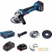 Угловая шлифмашина Bosch GWS 18V-10 Professional 06019J4004 (с 2-мя АКБ, кейс). Фото №1