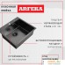 Кухонная мойка ARFEKA AF 550*505 Black PVD Nano. Фото №7