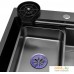 Кухонная мойка ARFEKA ECO AR 680*450 Black PVD Nano. Фото №8