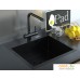 Кухонная мойка ARFEKA AF 500*505 Black PVD Nano. Фото №6