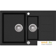 Кухонная мойка Aquasanita Tesa SQT151AW (black metallic 601)