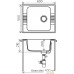 Кухонная мойка Polygran F-20 (белый). Фото №4