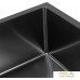 Кухонная мойка ARFEKA ECO AR 450*500 BLACK PVD NANO DECOR. Фото №5