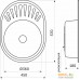 Кухонная мойка AKS Овальная 57x45 (декорированная). Фото №5