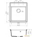 Кухонная мойка Omoikiri Daisen 46 BL. Фото №2