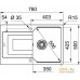 Кухонная мойка Franke UBG 611-78 (миндаль). Фото №2