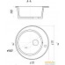 Кухонная мойка Gerhans A05 (оникс). Фото №2